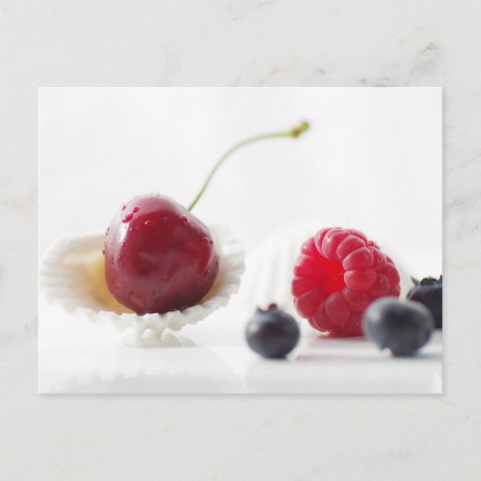 Früchte des Sommers Stillleben Postkarte (Vorderseite)