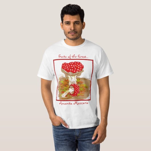 Früchte des Waldwulstlings Muscaria T-Shirt (Vorne ganz)
