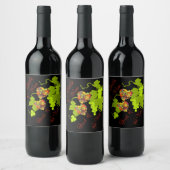 Früchte des Weinbaus Weinetikett (Flaschen)