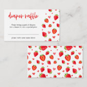 Früchte Erdbeere Frühlingsdusche Windelwanne Winde Begleitkarte (Vorne/Hinten)