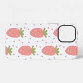 Früchte Erdbeeren Hintergrund iPhone Hülle (Rückseite (Horizontal))