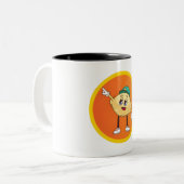 Früchte-Freunde Zweifarbige Tasse (Vorderseite Links)