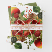 Früchte, Früchte und Pinecones Geschenkpapier Set (Beispiel)