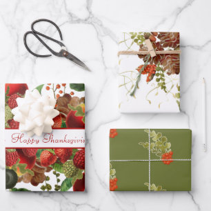 Früchte, Früchte und Pinecones Geschenkpapier Set