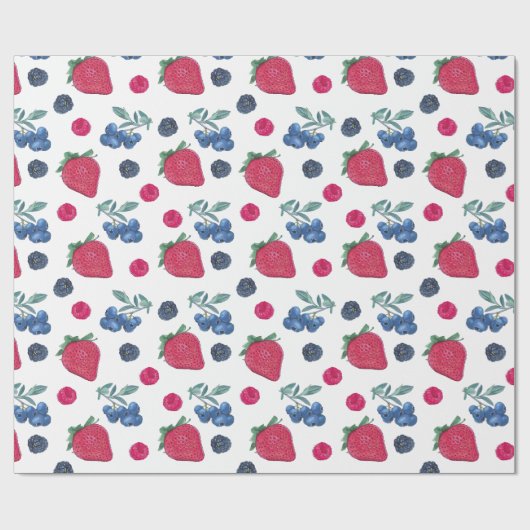 Früchte Geschenkpapier (Flach)