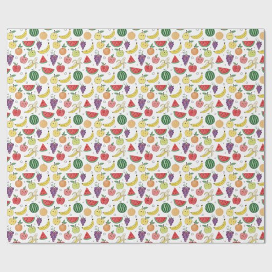 Früchte Geschenkpapier (Flach)