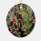 Früchte getragener Kaktusfeigekaktus, Sonoran Keramik Ornament (Links)