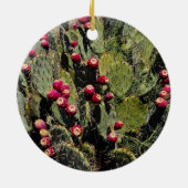 Früchte getragener Kaktusfeigekaktus, Sonoran Keramik Ornament (Hinten)