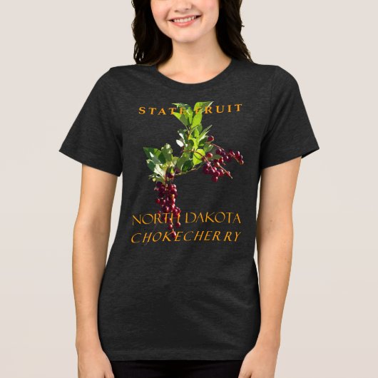 Früchte im Gebiet von North Dakota Tri-Blend Shirt (Vorderseite)