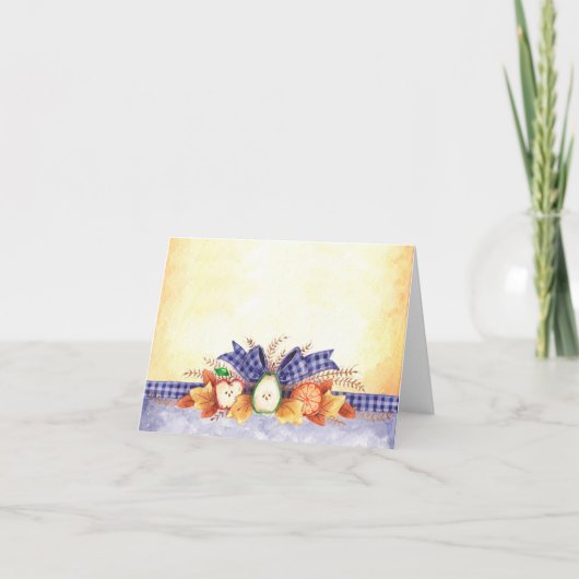 Früchte im Herbst - Karte (Vorderseite)