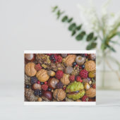 Früchte im Herbst Postkarte (Stehend Vorderseite)
