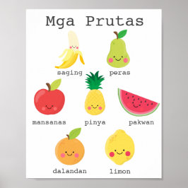 Früchte im philippinischen Kinderplakat Poster