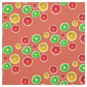 Früchte im Sommer bunt fruchtig Muster Stoff