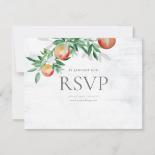 Früchte im Sommer, Obstgarten, RSVP Karte
