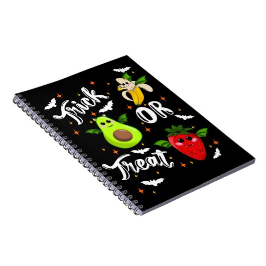 Früchte in Weiß schneiden oder behandeln Notizblock (Rechte Seite)