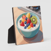 Früchte-Joghurt-Schale Fotoplatte (Vorderseite)