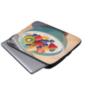 Früchte-Joghurt-Schale Laptopschutzhülle (Vorne Knopf)
