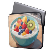Früchte-Joghurt-Schale Laptopschutzhülle (Vorderseite Links)