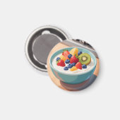 Früchte-Joghurt-Schale Magnet (Vorderseite/Rückseite)