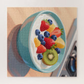 Früchte-Joghurt-Schale Puzzle (Horizontal)