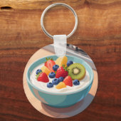 Früchte-Joghurt-Schale Schlüsselanhänger (Vorderseite)