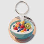 Früchte-Joghurt-Schale Schlüsselanhänger (Rückseite)