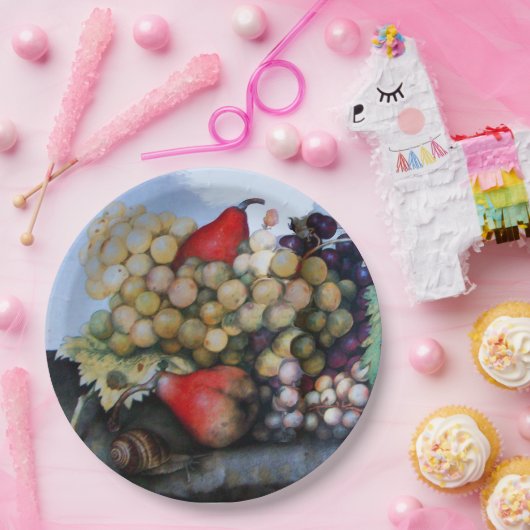 FRÜCHTE, KUCHEN UND FARBEN DER SAISON PAPPTELLER (Party)