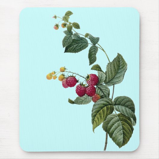 Früchte mit Blättchen Mousepad (Vorne)