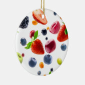 Früchte-Mix Keramik Ornament (Rechts)