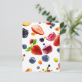 Früchte-Mix Postkarte (Stehend Vorderseite)
