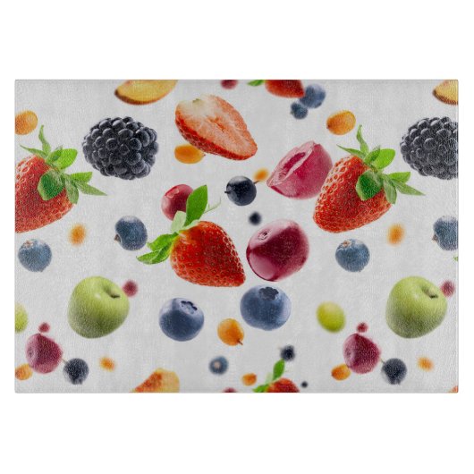 Früchte-Mix Schneidebrett (Vorderseite)