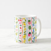 Früchte Muster Essen Sommer Elegant Stylisch Kaffeetasse (VorderseiteRechts)