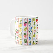 Früchte Muster Essen Sommer Elegant Stylisch Kaffeetasse (Vorderseite Links)