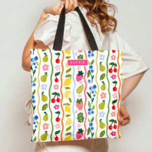 Früchte Muster Essen Sommer Elegant Stylisch Tasche