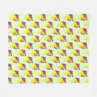 Früchte-Muster Fleecedecke
