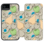 Früchte-Muster Incipio iPhone Geldbeutel-Hülle (Folio Geöffnet)