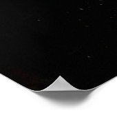 Früchte noch Leben schwarzes Poster (Ecke)
