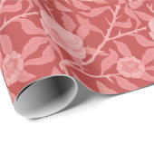 Früchte oder Granatapfel in Rot und Weichrosa Geschenkpapier (Rolleneckpunkt)