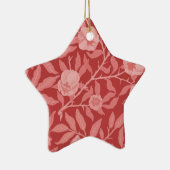 Früchte oder Granatapfel in Rot und Weichrosa Keramik Ornament (Rechts)