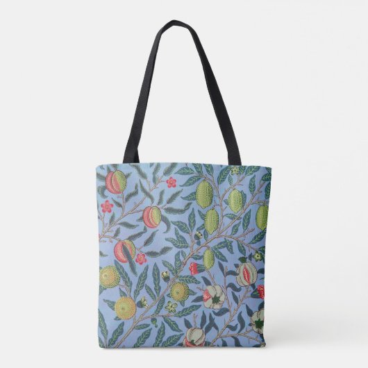 Früchte oder Granatapfel von William Morris Tasche (Rückseite)