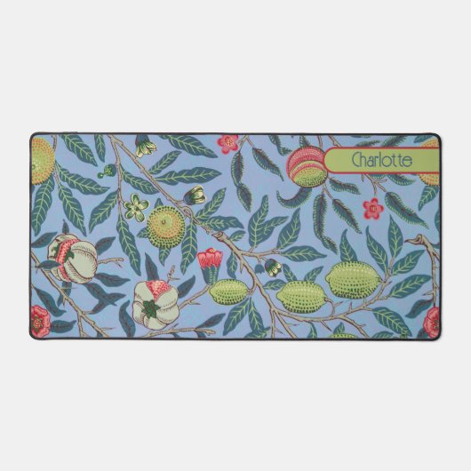 Früchte oder Granatapfel William Morris Personalis Schreibtischunterlage (Vorderseite)