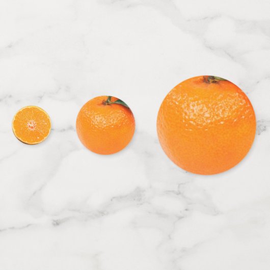 Früchte Orangenfrucht des Wohlstands Neujahr Konfetti (Vorderseiten)