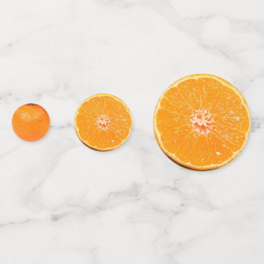 Früchte Orangenfrucht des Wohlstands Neujahr Konfetti (Rückseiten)