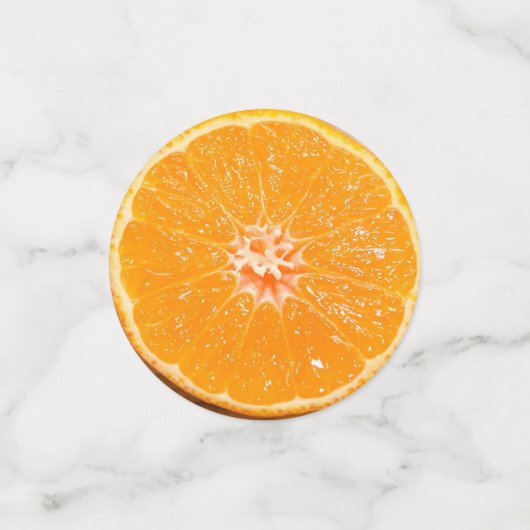 Früchte Orangenfrucht des Wohlstands Neujahr Konfetti (Klein Vorderseite)