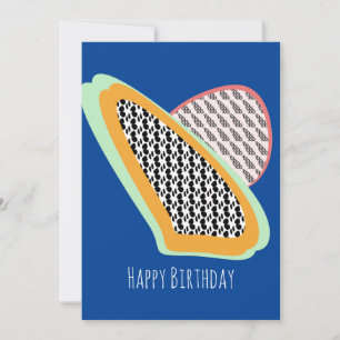 Früchte Papaya Drachenfrucht Alles Gute zum Geburt Feiertagskarte