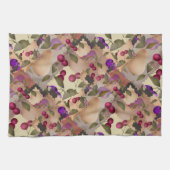 Früchte, Patchwork, Beeren , Birne , Kirsche , Pfl Geschirrtuch (Horizontal)