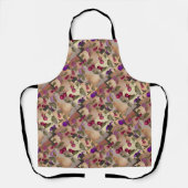 Früchte, Patchwork, Beeren , Birne , Kirsche , Pfl Schürze (Vorderseite)