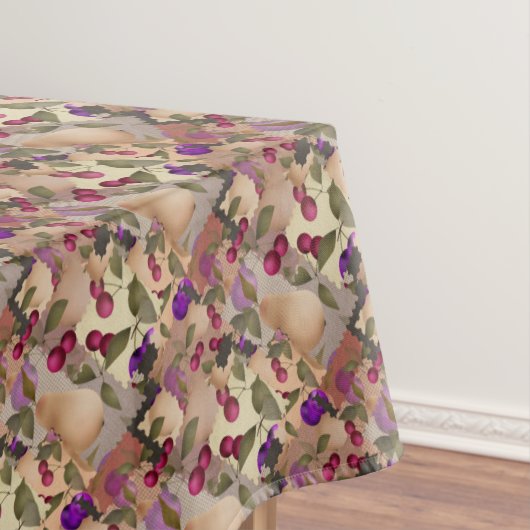 Früchte, Patchwork, Beeren , Birne , Kirsche , Pfl Tischdecke (Beispiel)