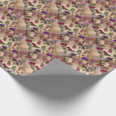 Früchte, Patchwork Geschenkpapier (Ecke)