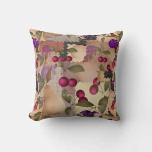 Früchte, Patchwork Kissen